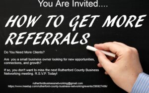 Rutherford Business Networking Referrals